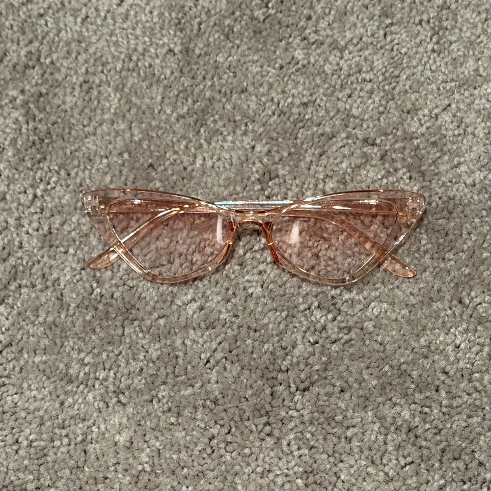 Transparent Pink Cat-Eye Sunglasses - Women Accessories